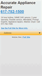 Mobile Screenshot of accurateappliancerepairco.com