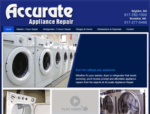 Tablet Screenshot of accurateappliancerepairco.com